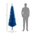 thumbnail image 3 of 6ft Blue Pencil Christmas Tree, Artificial Christmas Tree with 390 Tips & Metal Stand, 3 of 9