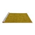 thumbnail image 2 of Ahgly Company Machine Washable Indoor Rectangle Oriental Yellow Traditional Area Rugs, 7' x 10', 2 of 4