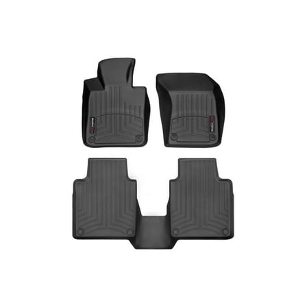 WeatherTech Custom Fit FloorLiners compatible with 2018-2024 Volvo S90 - 1st & 2nd Row, Black