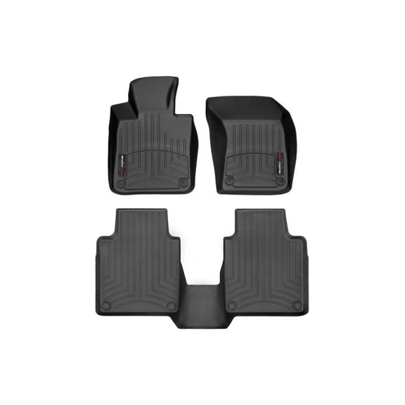 WeatherTech Custom Fit FloorLiners compatible with 2018-2024 Volvo S90 - 1st & 2nd Row, Black