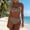 Khaki, variant on Women's Chic Bikini Sets Two Piece Bathing Suits Leopard Ombre Bandeau Swimsuits Push Up Metal Ring Swimwear Chic Summer Vacation Poolside Resort Beachwear Outfits Light Blue M