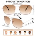 thumbnail image 4 of Gafas de Sol Bifocales para Leer FEIVSN Aviador para Hombres y Mujeres, 4 of 6