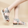 thumbnail image 6 of Women's Platform Sandals Wedge Sandal with Casual Open Toe Buckle Ankle Strap Summer Sandals for Women, 6 of 6