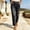 Black plus size straight leg jeans a1, variant on Aaihamo Women's Plus Size Mid Rise Straight Leg Jeans with Pockets Casual Solid Ankle Length Trousers Fashion Tapered Denim Pants, Black 2XL