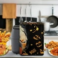 thumbnail image 4 of ZUXONGSY Halloween Black Cat Air Fryer Cover Electric Rice Cooker Dust Cover with Front Pocket Exquisite Instant Pot Pressure Cooker Cover Accessories Pumpkin Washable Halloween Decor, 4 of 7