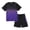 #A Purple, variant on Adarl Boys Athletic Shorts Set 2 Piece Quick Dry Short Sleeve T-Shirt and Mesh Shorts Soccer Set for Running, Basketball, Football, Tennis