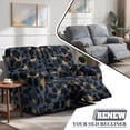 thumbnail image 5 of SCRAWLGOD Leopard Print Loveseat Recliner Slipcover Stretch Reclining Cover Washable Non Slip Recliner Cover with Pocket, 5 of 8