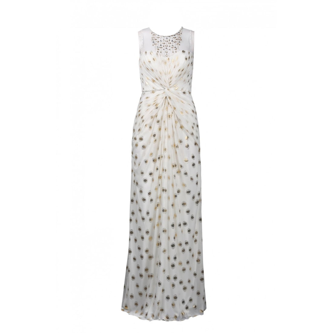 adrianna papell beaded chiffon dress MAX MARA SPORTMAX Unione Dress BEIGE main image 1