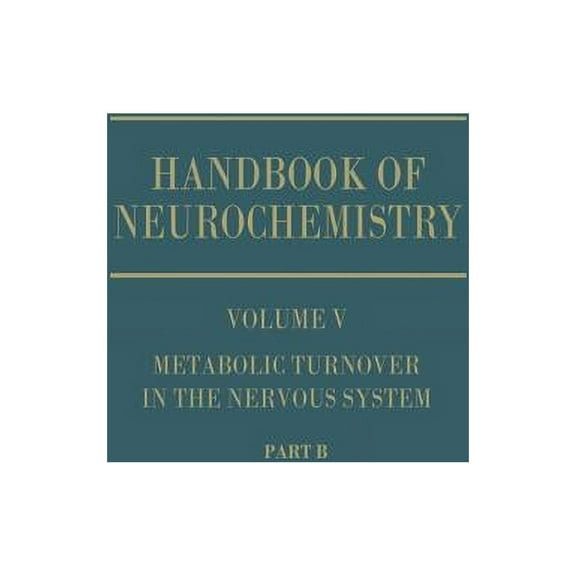 Metabolic Turnover in the Nervous System, (Paperback)