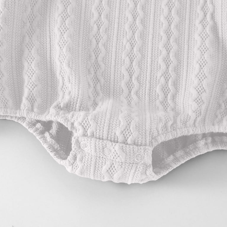 Trikvn Baby Knit Romper Long Sleeve Cable Knit Bodysuit with Bear ...