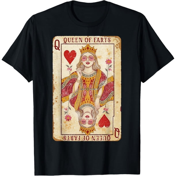 Camiseta sarcástica de la reina de los pedos con diseño retro