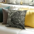 thumbnail image 3 of BANET  Faux Rabbit Fur Pillowcases Standard/Queen  Solid Velvet Back Throw Pillow Cover Zipper Closure Soft and Fluffy Modern Home Decorative 24x24in, 3 of 5