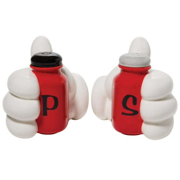 Department 56 Studio Brands Mickey Mouse Hands Salt and Pepper Shakers 3.5in H