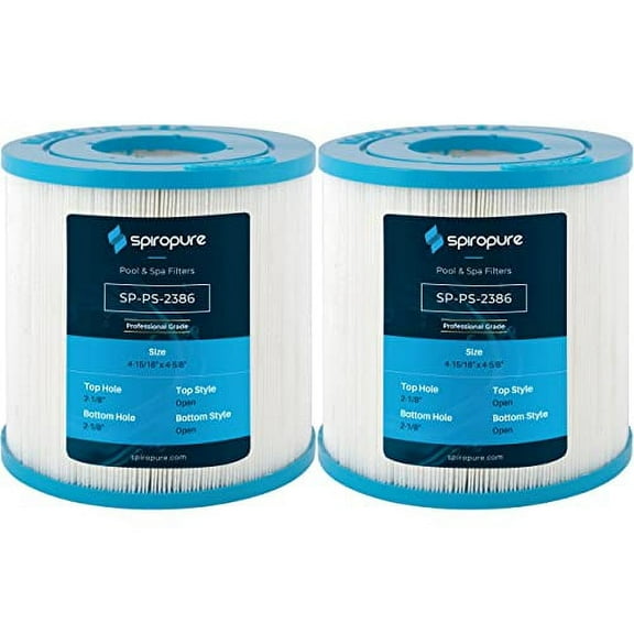 SpiroPure Replacement for Pleatco PRB17.5SF-Pair Unicel C-4401 Filbur FC-2386 Pentair DSF35 R173432 17-2606 3005820 6000-134 817-3510 Hot Tub Spa Pool Filter Cartridge (Case of 2)