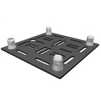 Global Truss GT-MH BASE-BLK 12" Black Aluminum Multi-Function Mounting Base Plate for F34 Square Trussing