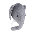 thumbnail image 1 of Decoración De Pared Rellena De Felpa, Pelusa De Cristal Suave Para Decoración De Pared Con Relleno De Animales Para Adorno De Pared ANGGREK Elefante gris, 1 of 8