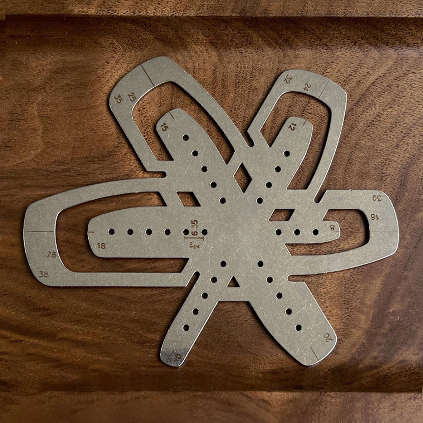 Belt Strap Head End Ruler Metal Templates 14 Belts Widths Belt