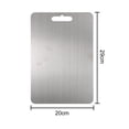 thumbnail image 3 of Stainless Steel Cutting Board with Juice Groove - Double-Sided Kneading Dough Board, Ergonomic Handle, Non-Stick Surface, Easy Clean, Multiple Sizes (5.9\"x9.8\" to 11.8\"x18.1\"), 3 of 12