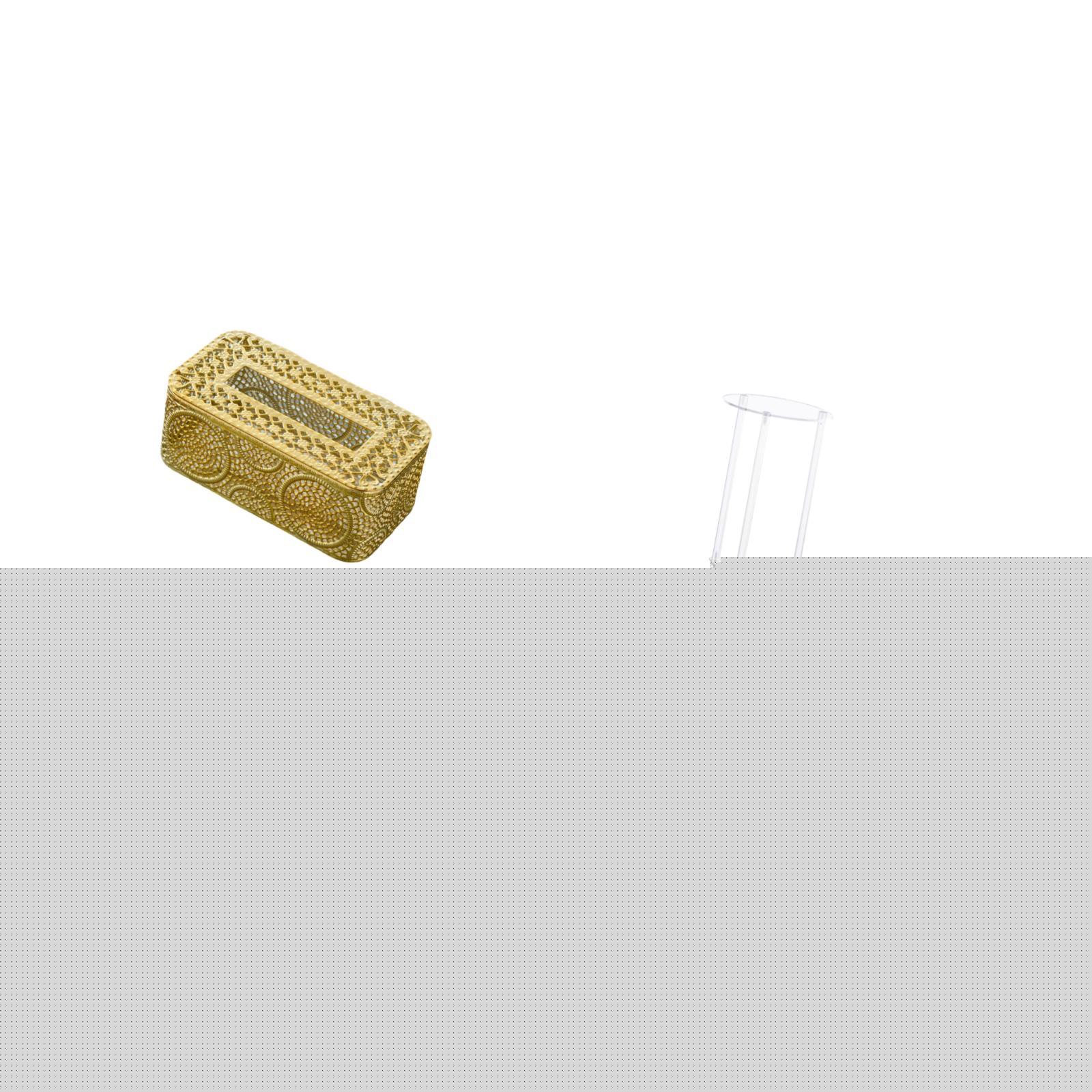 thumbnail image 5 of Caja de pañuelos acrílica para baño y dormitorio, pequeña mesa transparente para guardar pañuelos faciales, ideal para el hogar, restaurante, oficina, 5 of 8