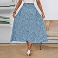 thumbnail image 6 of Royal Blue Juniors Casual Skort for Women Spandex Floral Graphic Maxi Long Midi Knee Length Loose Fit Boho 2025 Soft Comfy Clothes Trendy S, 6 of 9