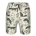 thumbnail image 3 of Logiee Vintage Moon Fox Print Mens Swim Trunks Quick Dry Board Shorts,Breathable Hawaii Beach Shorts Swimwear Bathing Suits-3X-Large, 3 of 6