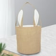 thumbnail image 3 of 1Pcs Easter Bunny Bag for Kids,Jute Baskets Bucket Bags with Rabbit Ears for Easter Eggs Hunting,Bunny Bucket Tote Bags Easter Decoration for Candy Gifts Storage, 3 of 8