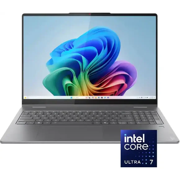 Lenovo Yoga 7 16 Pouces Copilot+ PC IA 2-en-1 Portable Tactile – Intel Core Ultra 7 256V, 16 Go DDR5, 2 To SSD, WUXGA (1920x1200) Écran IPS, Intel Arc Graphics, Wi‐Fi 7, Windows 11 Famille