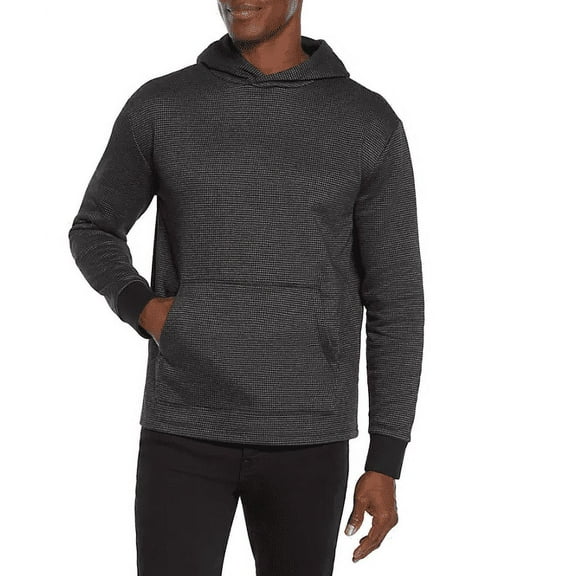 Express Men's Textured Hoodie Black X-Large