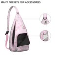 thumbnail image 3 of Pet Lover's Vintage Cat Sling Bag - Floral Cat Design Shoulder Backpack (Organized Multi-Pocket, Stylish & Functional), 3 of 4