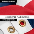 thumbnail image 4 of G128 Combo Pack: 6 Feet Tangle Free Spinning Flagpole (Black) Sale Flag 3x5 ft Printed 150D Brass Grommets (Flag Included) Aluminum Flag Pole, 4 of 9