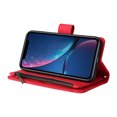 thumbnail image 2 of Case for iPhone XR Cover Zipper Pocket Wallet Case Magnetic Protective - Red, 2 of 5