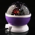 thumbnail image 5 of 1pc Star Projector Night Light, Star Night Light, Moon And Star Projector 360 Degree Rotation - 4 LED Bulbs 9 Light Color Changing With USB Cable, Unique Gift, 5 of 9