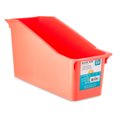 Pen+Gear Plastic Desktop Book Organizer Bin, Coral, 6Pack