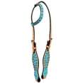 thumbnail image 2 of HILASON Western Horse One Ear Headstall Bridle American Leather Crocodile | for Horses Headstalls, 2 of 6