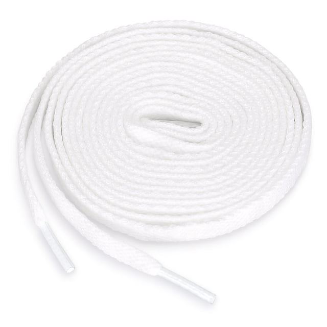 5 Pares De Cordones Para Zapatillas De Deporte Alta Durabilidad Atléticos Plana Unisexo Blanco 90 cm/35.5