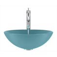 thumbnail image 1 of Polaris 601-TQ-718-C Turquoise Chromé Salle de Bain 718 Récipient Robinet Ensemble, 1 of 1
