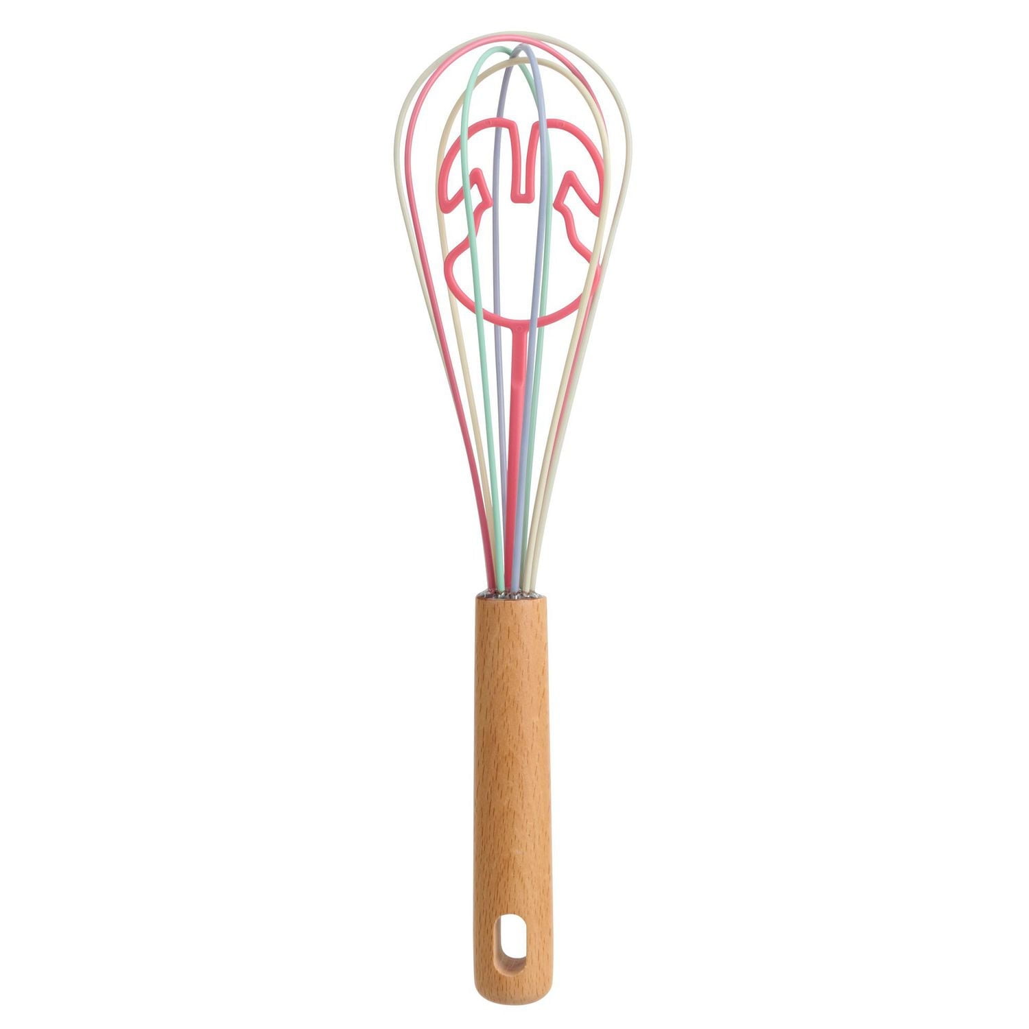 Way to Celebrate 11-inch Silicone Whisk, Bunny Rabbit Character, Pink
