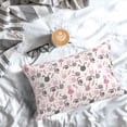 thumbnail image 5 of Pofeuu Rabbit And Carrot Print Polyester Microfiber Plush Pillowcases, Super Soft and Cozy Pillow Case Covers with Envelop Closure（Pillow core not included）-20"x30", 5 of 6