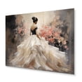 thumbnail image 2 of Designart "Fashion Pink Dress gracefulness Unveiled III" Fashion Metal Art Living Room, 2 of 5