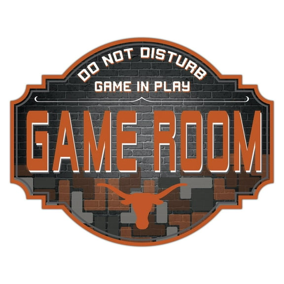 Texas Longhorns 12'' Game Room Tavern Sign