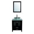 thumbnail image 4 of Walsport 24" Luxurious Bathroom Vanity and Sink Combo Cabinet with Glass Vessel Sink and Faucet Pop Up Drain,Black, 4 of 9