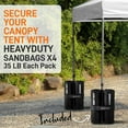 thumbnail image 3 of SereneLife 10x10 Commercial Instant Shelter Foldable/Collapsible Sunshade Canopy Pop Up Tent White, 3 of 9