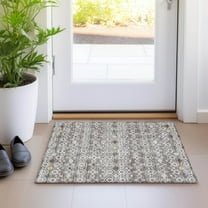 Addison Rugs Chantille Indoor/Outdoor Transitional Southwest Taupe Washable Rectangle Rug, 1'8" x 2'6"