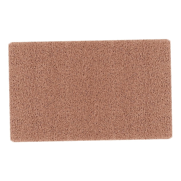 Alfombrilla de baño antideslizante, impermeable, para ducha o bañera. Fabricada en PVC. Marrón 50x80cm