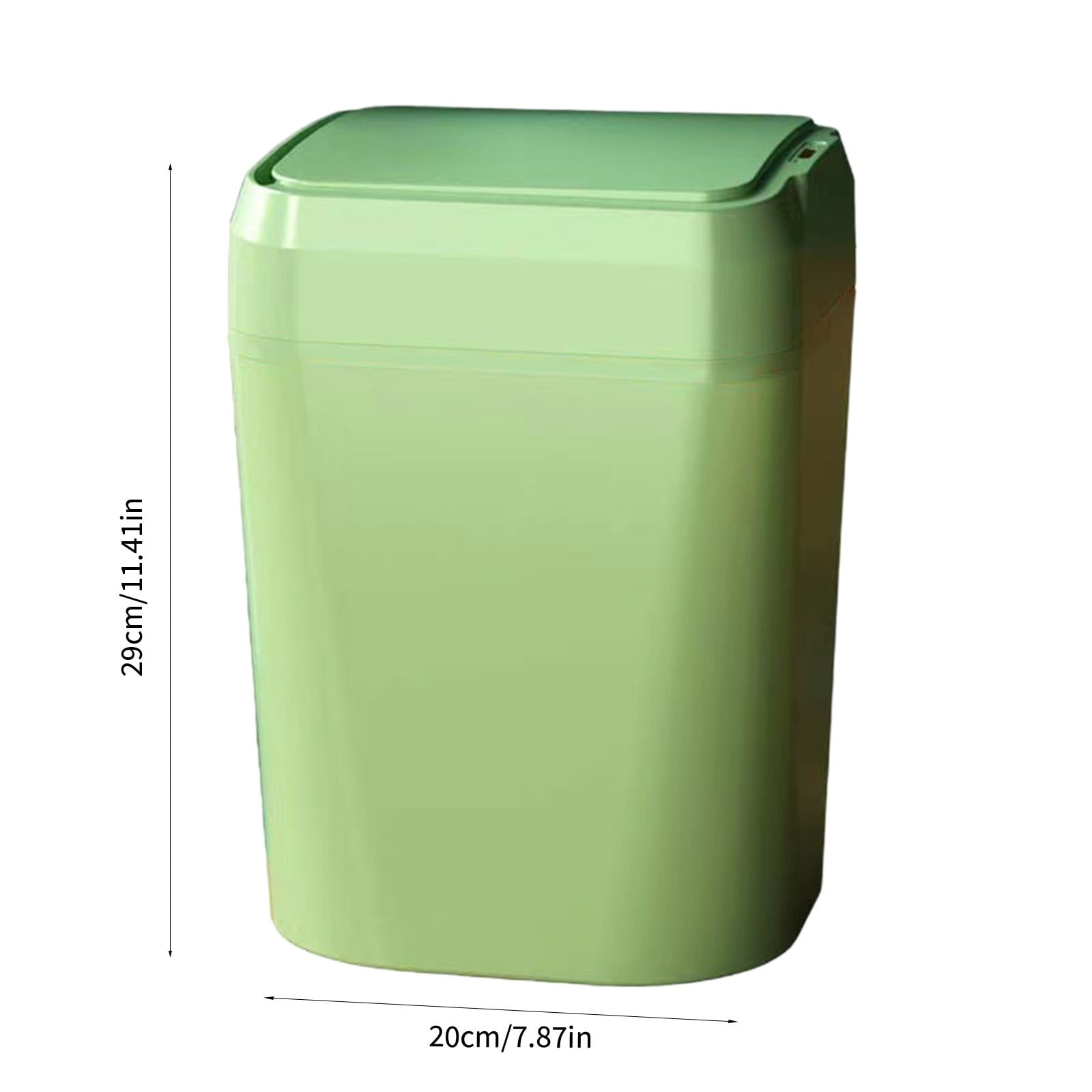Touchless Sensor Trash Can 12L, Automatic Hands-Free Bathroom Kitchen Bin with 5s Delay Close, Waterproof Silent Lid for Office Living Room Home Waste Disposal