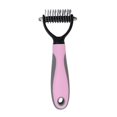 thumbnail image 1 of Cepillo para quitar el pelo largo y despeinado de perros y gatos, almohadilla para recortar el pelo, herramienta de belleza, color rosa S, 1 of 5