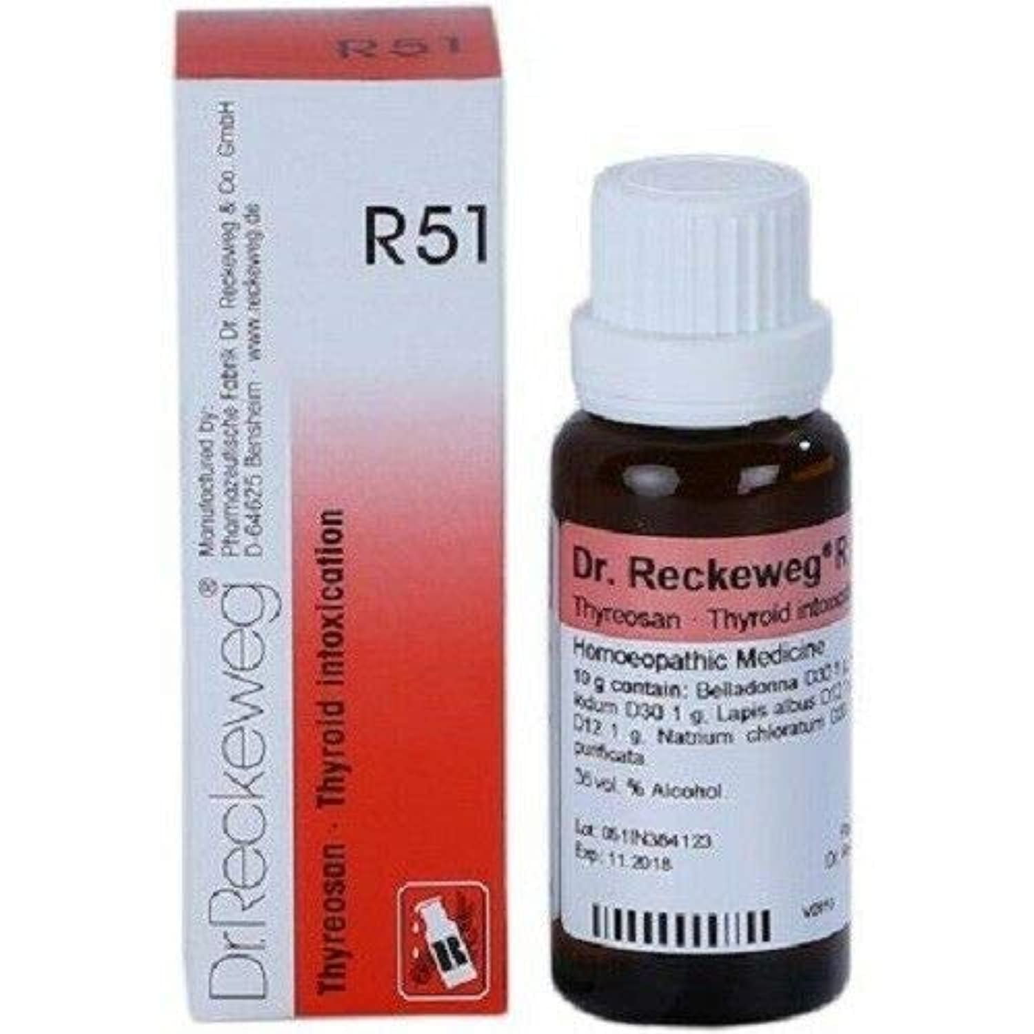 Dr. Reckeweg R51 Thyroid Intoxication Drop 22ml