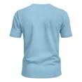thumbnail image 6 of HAOTAGS Men’s Athletic T-Shirt Breathable Mesh Short Sleeve Running Shirts Moisture-Wicking Lightweight, with Pocket Crew Neck Tops Sky Blue Size S, 6 of 10