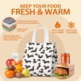 thumbnail image 5 of Dachshund and Heart Insulated Lunch Bag for Women & Adults,Large Portable Soft Cooler Lunch Bag,Thermal Food Storage Tote with Pearl Cotton,8.66L,8.75x5.75x9.5 Inch, 5 of 6