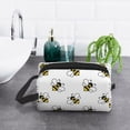 thumbnail image 6 of Honeii Bee Print Multi-Purpose Storage Bag,Hanging Dopp Kit,Small Toiletry Bag for Traveling for Toiletries, Makeup, and Small Essentials, 6 of 7
